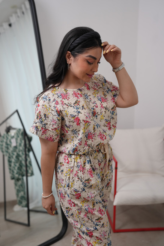 تیشرت شلوار هندی چرخکاری